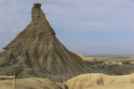 randonne questre, dans le dsert des Bardenas